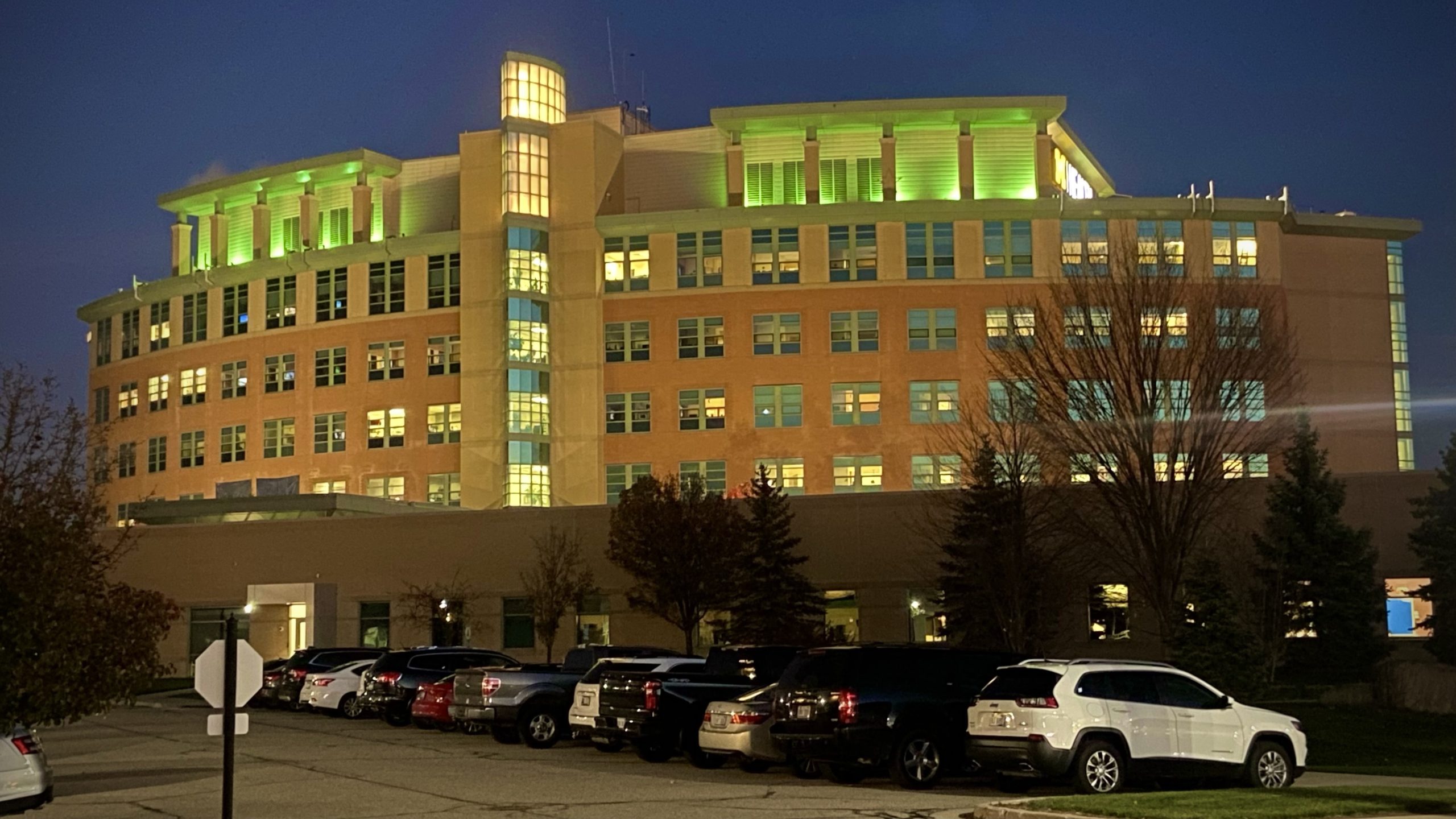 Operation Green Light UM HealthWest illuminates hospital tower green